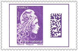 Timbre international violet - Tarif 2023